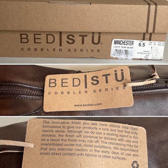 NWT BED STU Manchester Teak Glaze Riding Boots Size 6.5 - Picture 16 of 16
